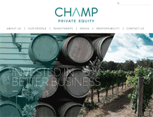 Tablet Screenshot of champequity.com.au